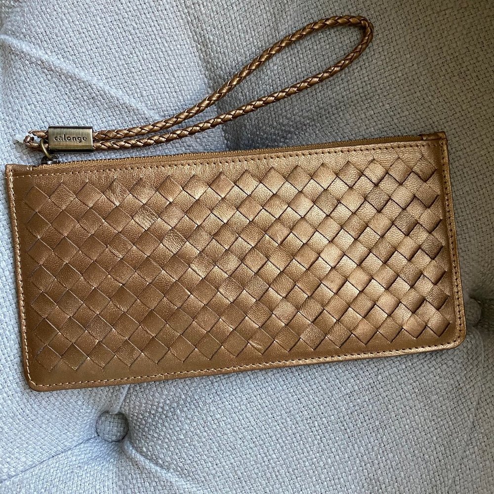 Like New Calonge Hand Braided Wristlet